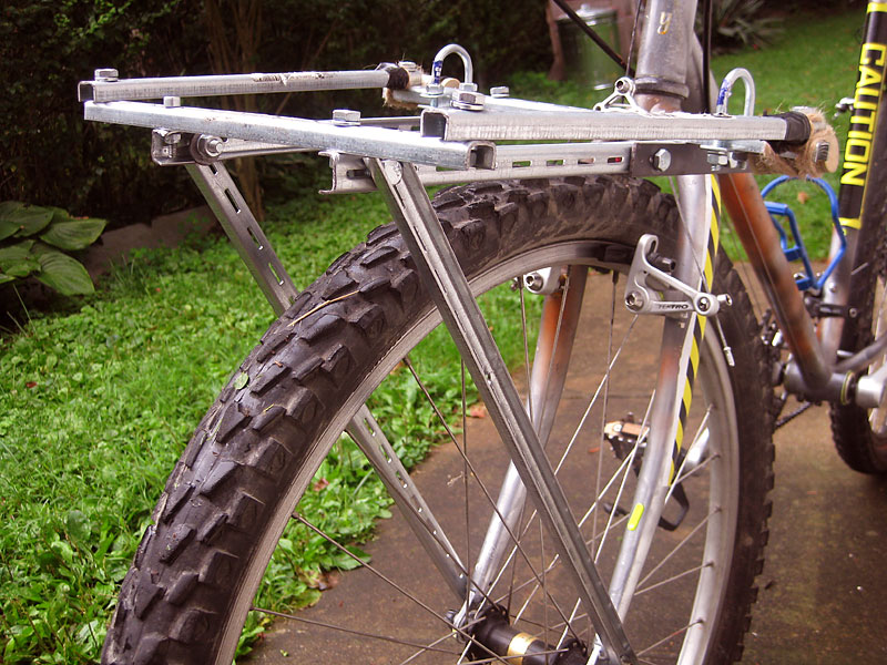 Recycled Utility Bike - rack detail